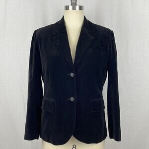 Vintage 70's Butterfly Prestige Velvet Blazer in Black